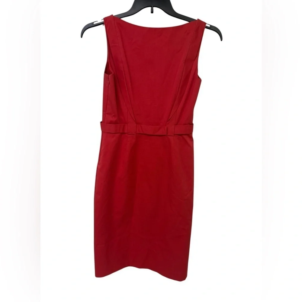 Elie Tahari Vibrant Red Midi Dress Size 4